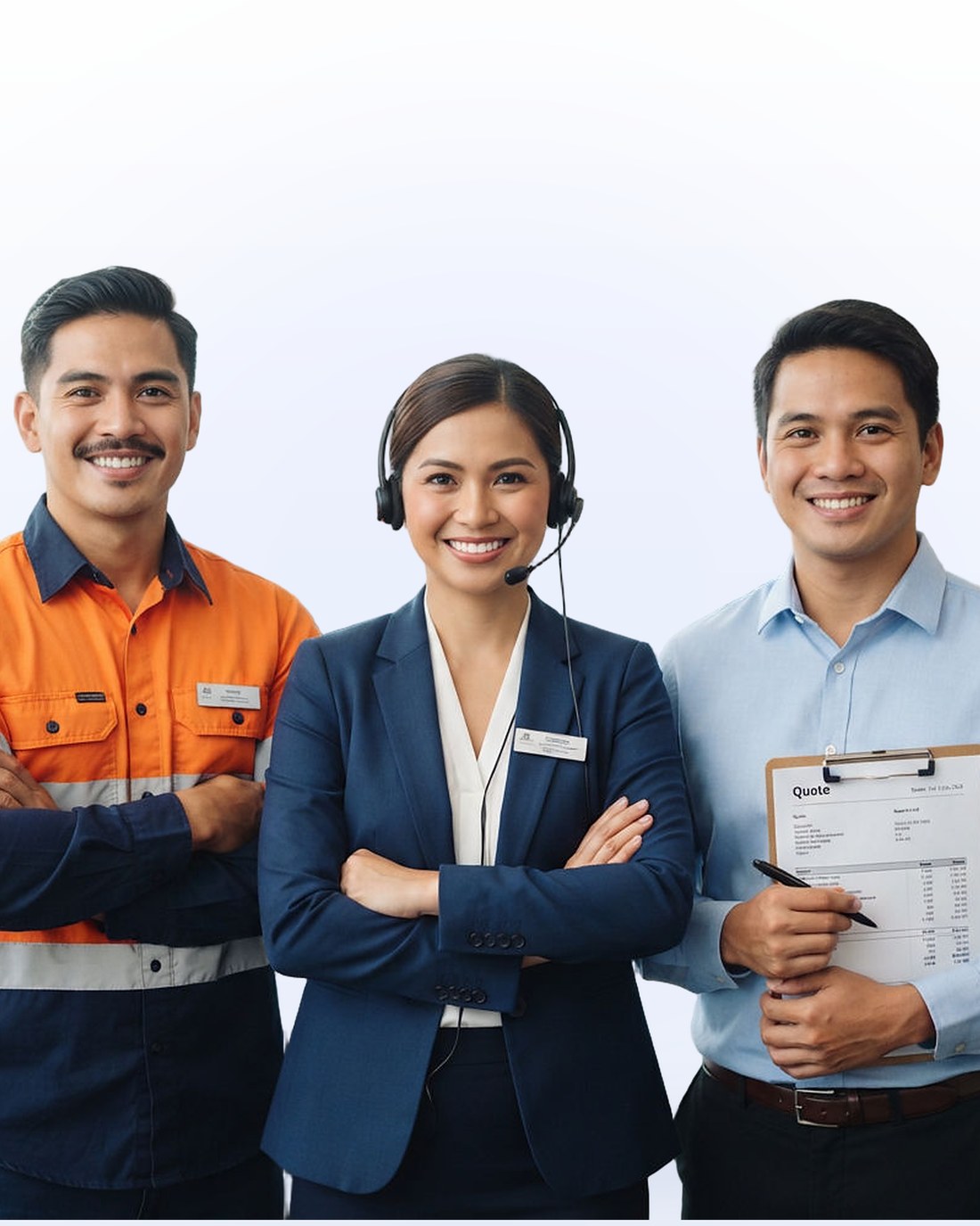 Three Source Talent construction professionals